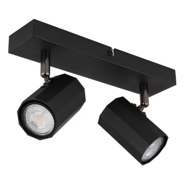 Globo - Spot 2xGU10/25W/230V zwart