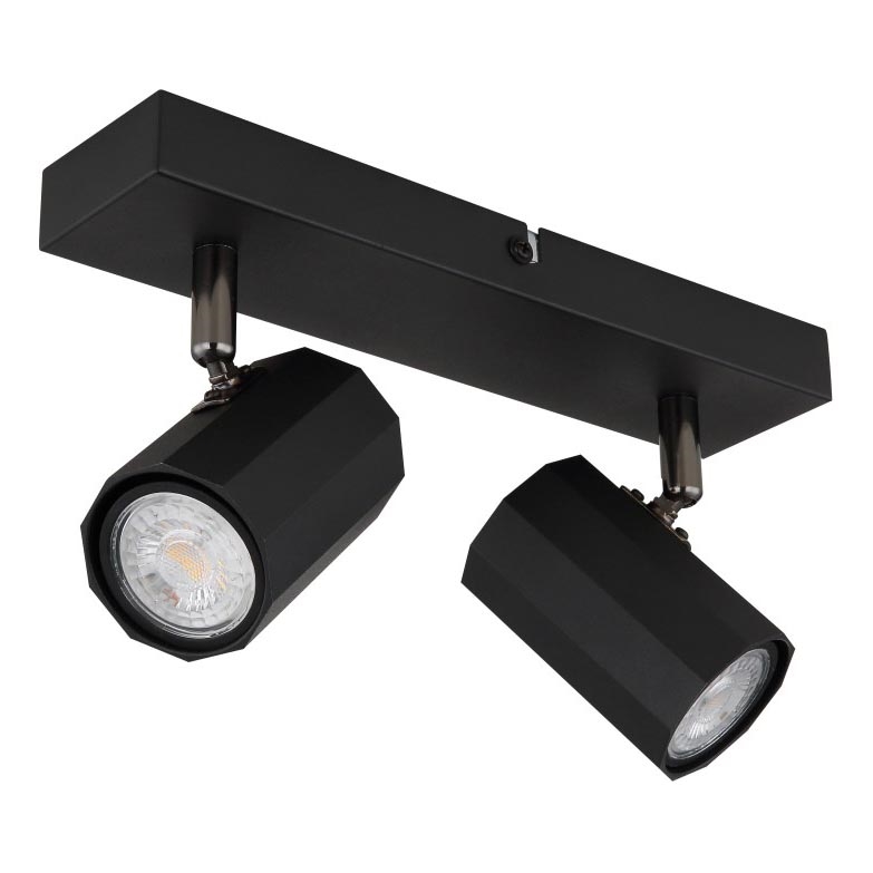 Globo - Spot 2xGU10/25W/230V zwart