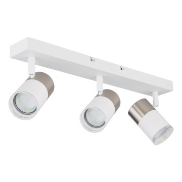 Globo - Spot 3xGU10/25W/230V wit/mat chroom