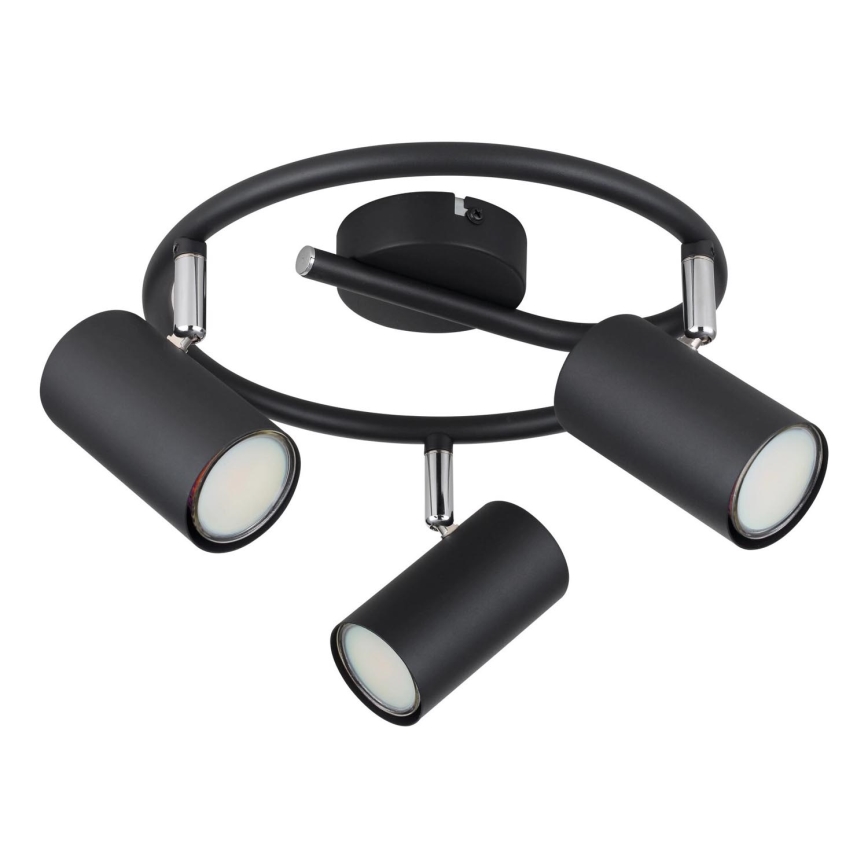 Globo - Spot 3xGU10/25W/230V zwart