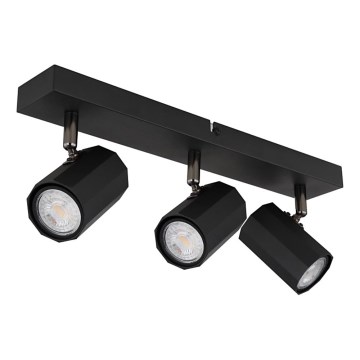Globo - Spot 3xGU10/25W/230V zwart