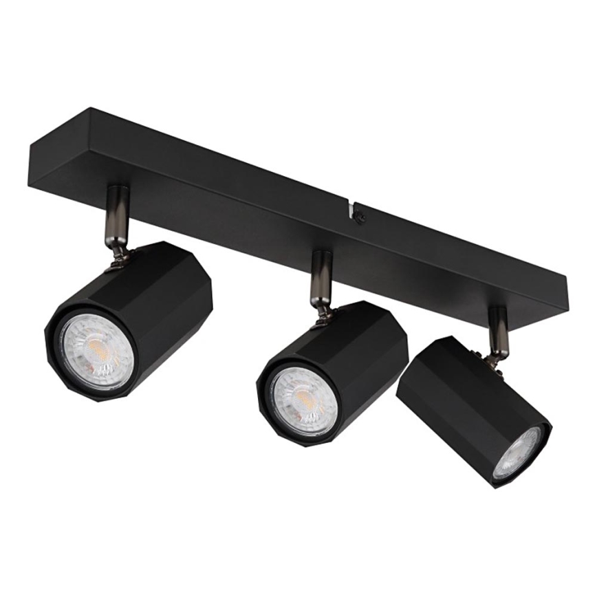 Globo - Spot 3xGU10/25W/230V zwart