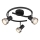 Globo - Spot  3xGU10/25W/230V zwart/zilver