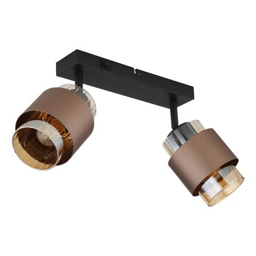 Globo - Spotlamp 2xE27/40W/230V zwart/brons