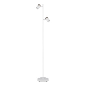 Globo - Staande Lamp 2xGU10/5W/230V wit/mat chroom