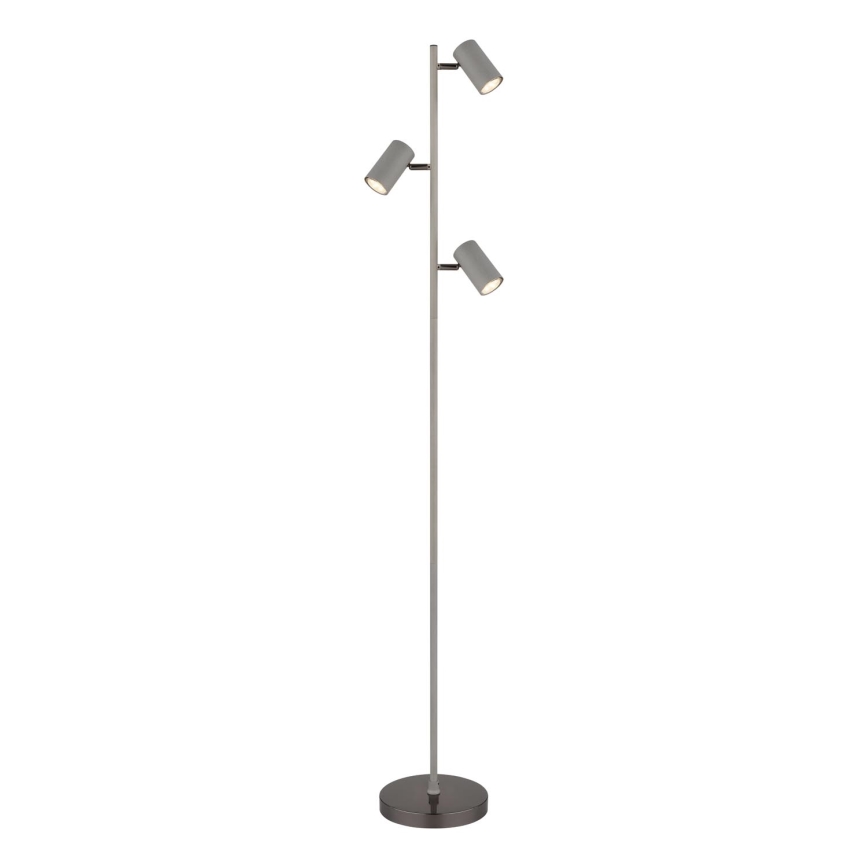 Globo - Staande Lamp 3xGU10/5W/230V grijs