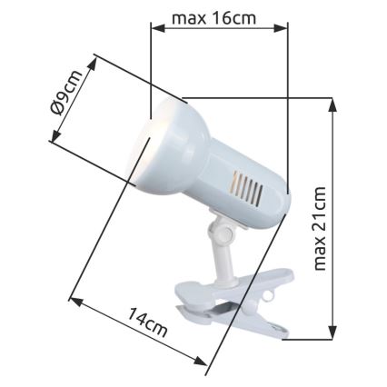 Globo - Tafellamp 1x E27 / 40W / 230V