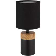 Globo - Tafellamp 1xE14/40W/230V zwart/hout