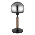Globo - Tafellamp 1xE27/40W/230V zwart/bruin