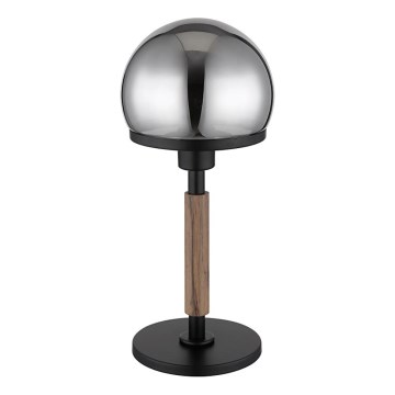 Globo - Tafellamp 1xE27/40W/230V zwart/bruin