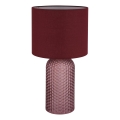 Globo - Tafellamp 1xE27/60W/230V rood