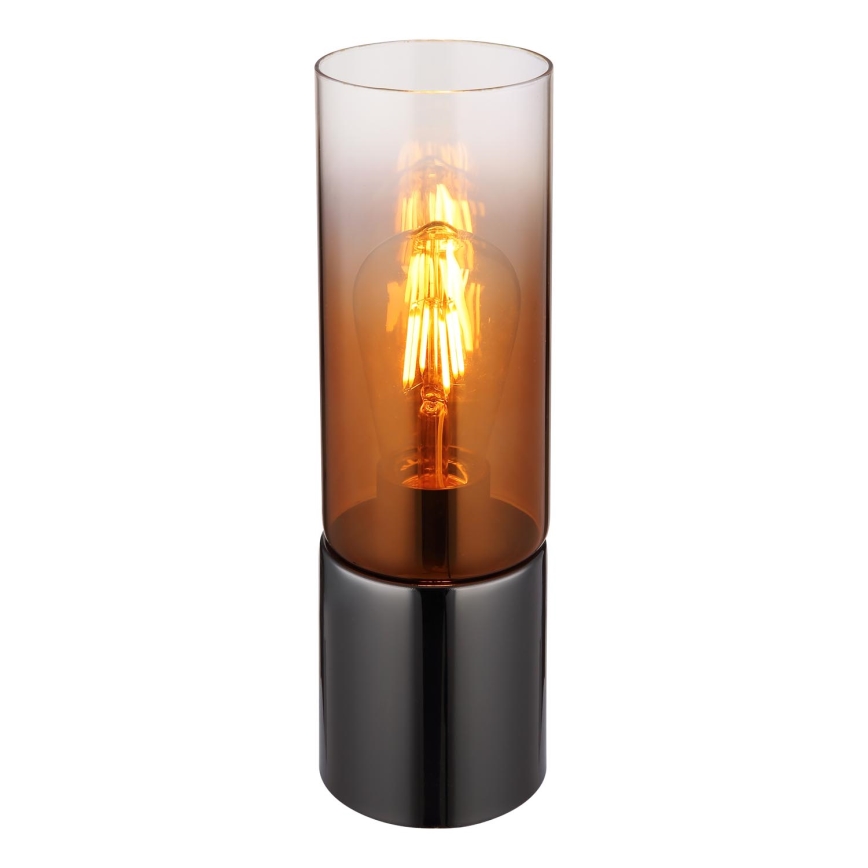 Globo - Touch tafellamp 1xE27/25W/230V diameter 9 cm zwart/koper