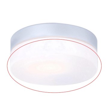 Globo - Vervangend glas voor plafondlamp VRANOS E27 zilverkleurig pr. 18,4 cm