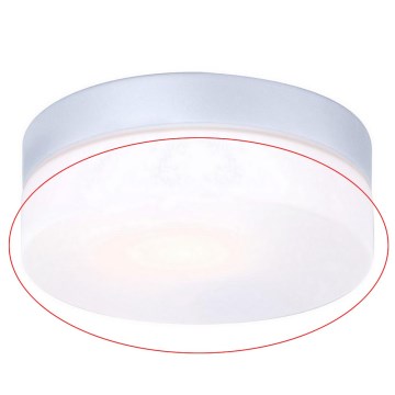 Globo - Vervangingsglas voor plafondlamp VRANOS E27, zilver, Ø 18,4 cm