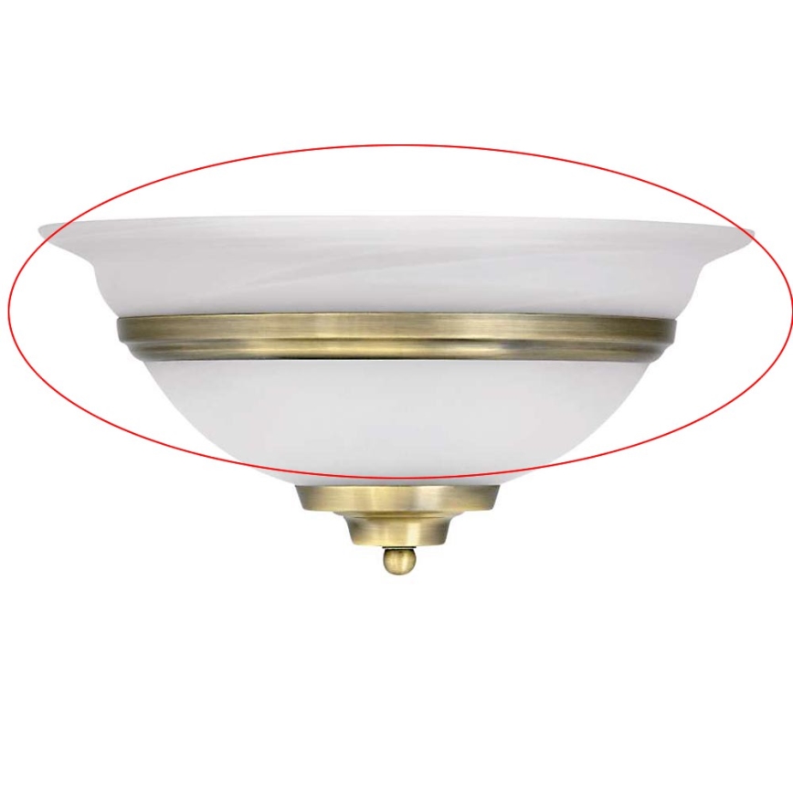 Globo - Vervangingsglas voor wandlamp TOLEDO E27