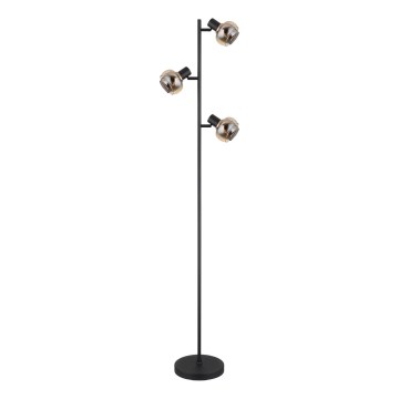 Globo - Vloerlamp 3xE14/40W/230V zwart