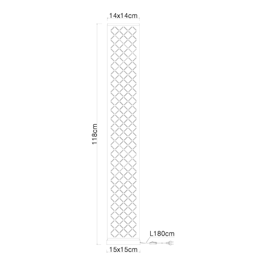 Globo - Vloerlamp met luidspreker 2xE27 / 40W / 230V