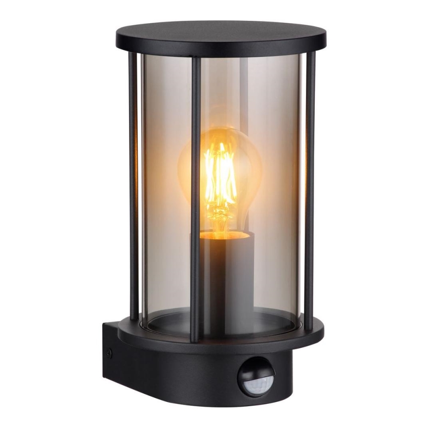 Globo - Wandlamp voor buiten met sensor 1xE27/60W/230V IP54