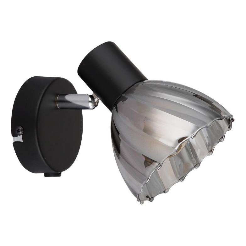 Globo - Wandspot 1xE14/40W/230V zwart