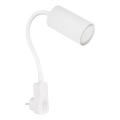 Globo - Wandspot met stekker 1xGU10/35W/230V wit