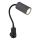 Globo - Wandspot met stopcontact 1xGU10/35W/230V zwart