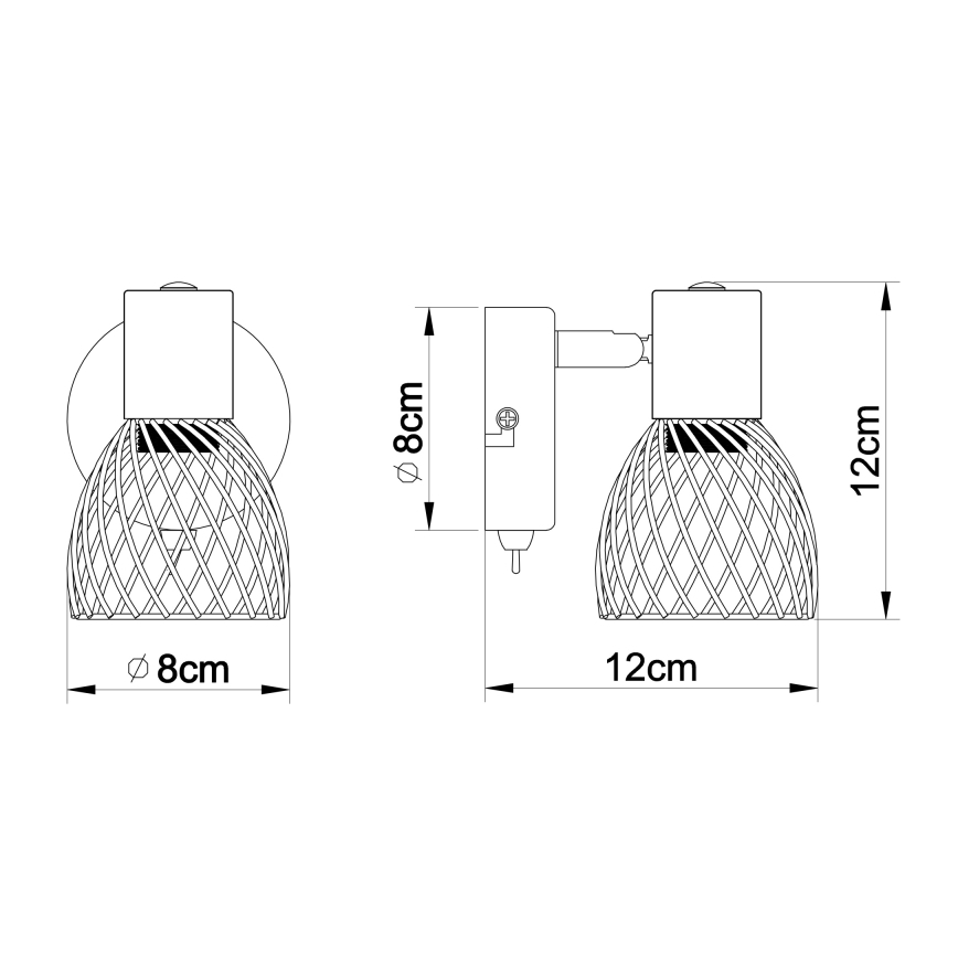 Globo - Wandspot 1xE14/40W/230V