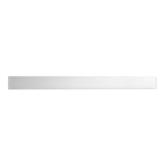Gootrooster 78x1,8 cm roestvrij staal/zilver