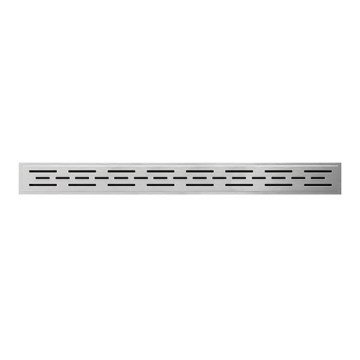 Gootrooster 79,2x1,1 cm, RVS/zilver