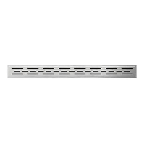 Gootrooster 79,2x1,1 cm, RVS/zilver