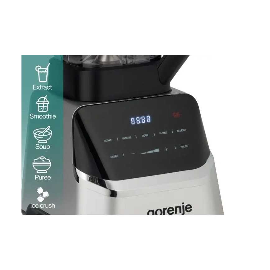 GORENJE BP1500DE - Tafelblender 2 l 1500W/230V roestvrij staal/zwart