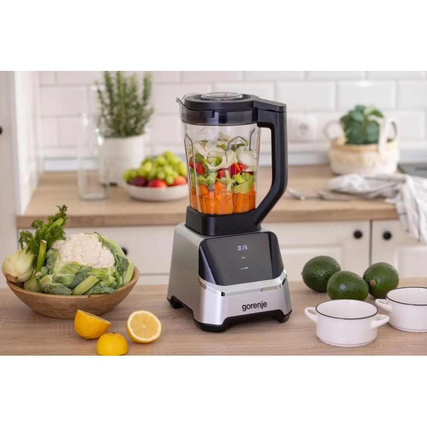 GORENJE BP1500DE - Tafelblender 2 l 1500W/230V roestvrij staal/zwart