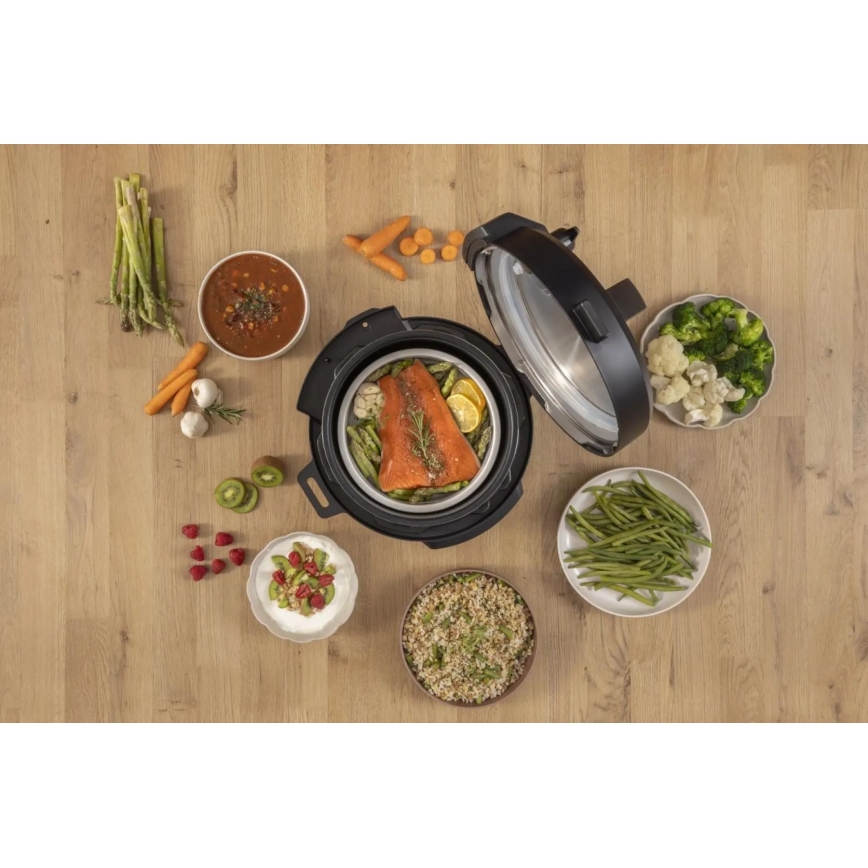 GORENJE GMC6SBK - Multifunctionele elektrische kookpan 6 l 8-in-1 1000W/230V roestvrij staal