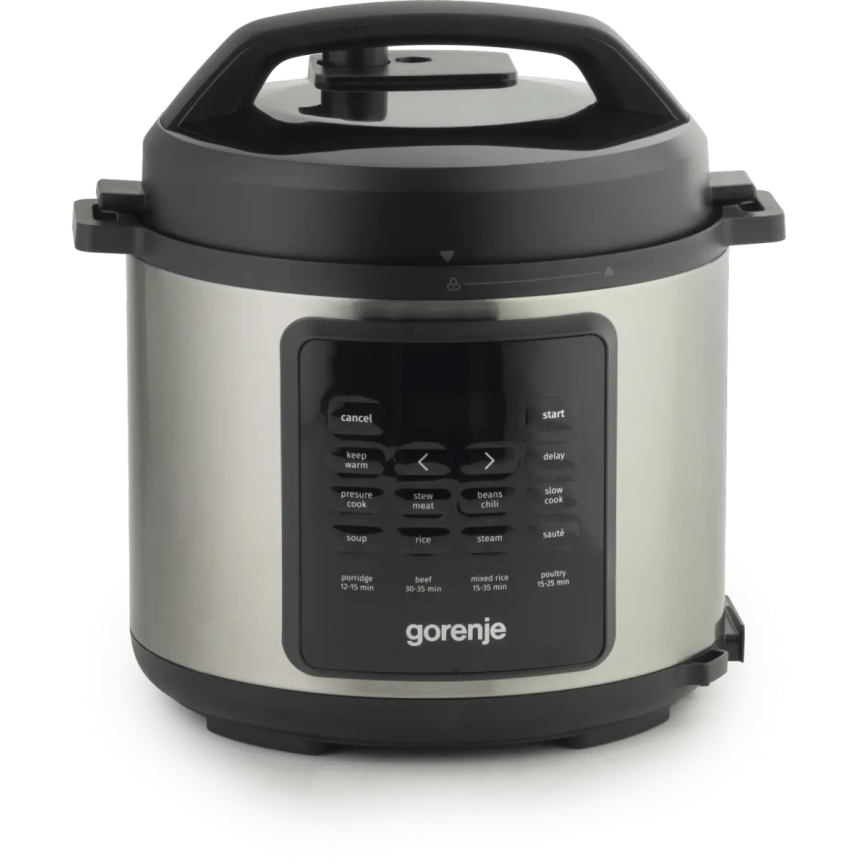 GORENJE GMC6SBK - Multifunctionele elektrische kookpan 6 l 8-in-1 1000W/230V roestvrij staal