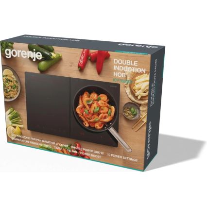 GORENJE ICY3500DGP - Inductiekookplaat met twee zones 3400W/230V