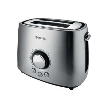 GORENJE T1000E - Broodrooster met twee sleuven en opzetrooster 1000W/230V RVS