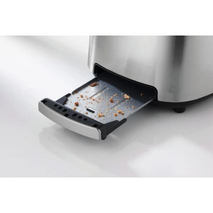 GORENJE T1000E - Broodrooster met twee sleuven en opzetrooster 1000W/230V RVS