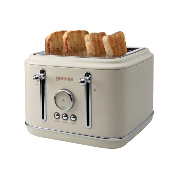 GORENJE T2300CLIN - Broodrooster met 4 sleuven, 1150W/230V, beige