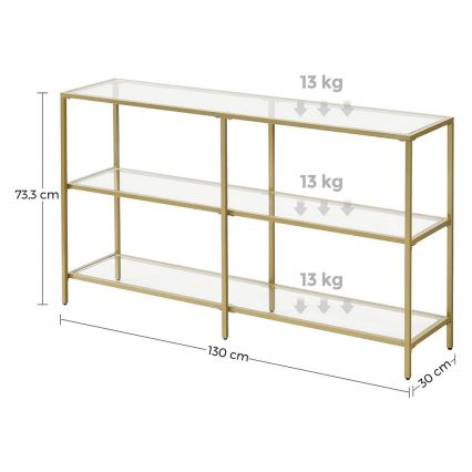 Gouden bijzettafel LUVOR