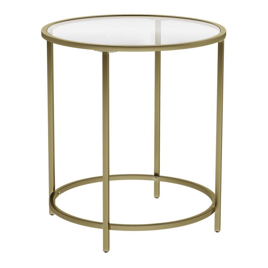 Gouden bijzettafel LYRA