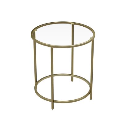 Gouden bijzettafel LYRA