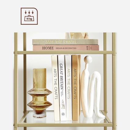 Gouden boekenkast GLASY