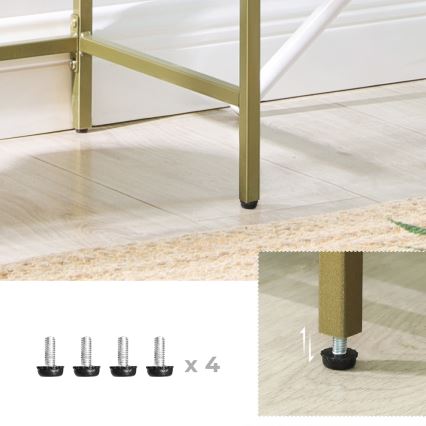 Gouden boekenkast GLASY