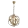 Gouden hanglamp IRONBALL 3xE27/40W/230V
