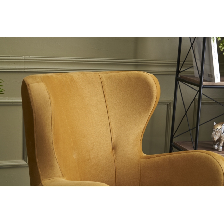 Gouden wingback-fauteuil NEKO