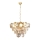 Goudkleurige Kroonluchter aan ketting DIANA 6x E14 / 40W / 230V