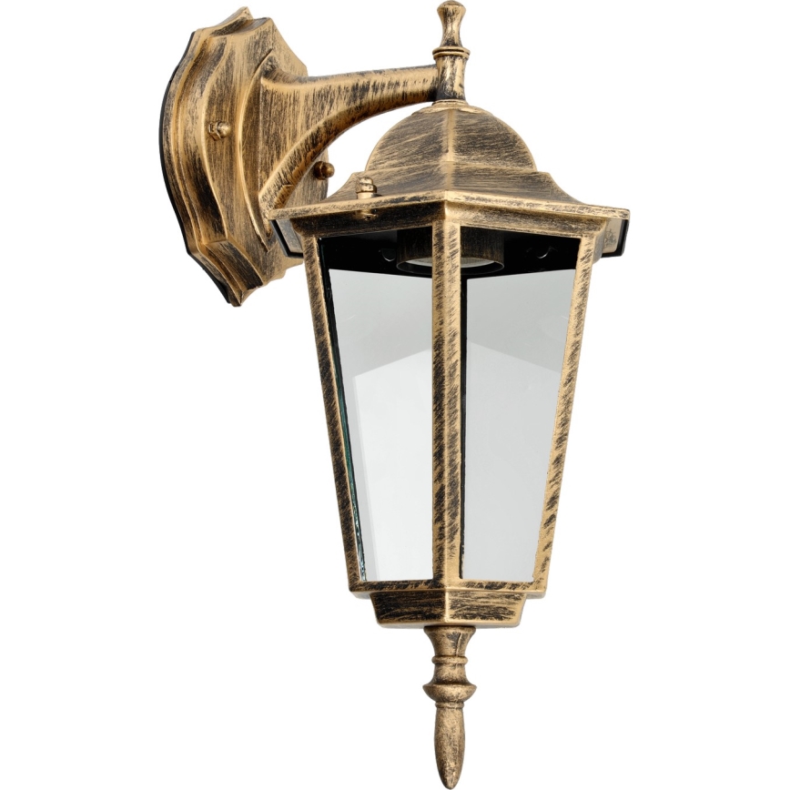 Goudkleurige Wandlamp voor buiten 1x E27 / 60W / 230V IP44