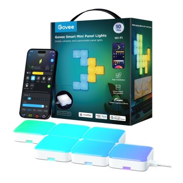 Govee - 10x Slimme mini RGBIC-paneel Wi-Fi