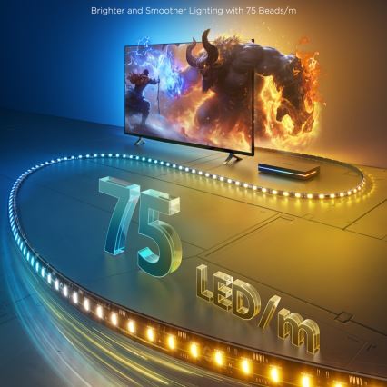 Govee - AI Sync Box 2 voor smart-tv, RGBICW-achtergrondverlichting 55-65 Wi-Fi