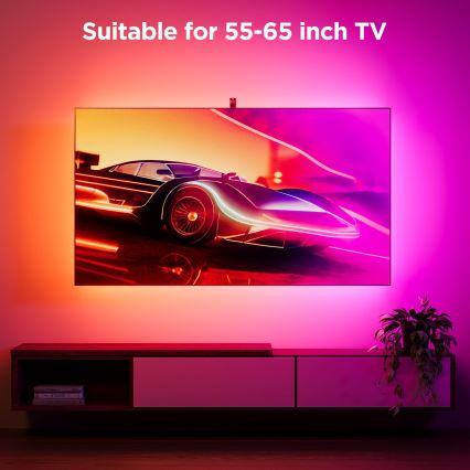 Govee - Backlight 3S Netflix TV 55-65 SMART LED achtergrondverlichting RGBICW Wi-Fi + afstandsbediening
