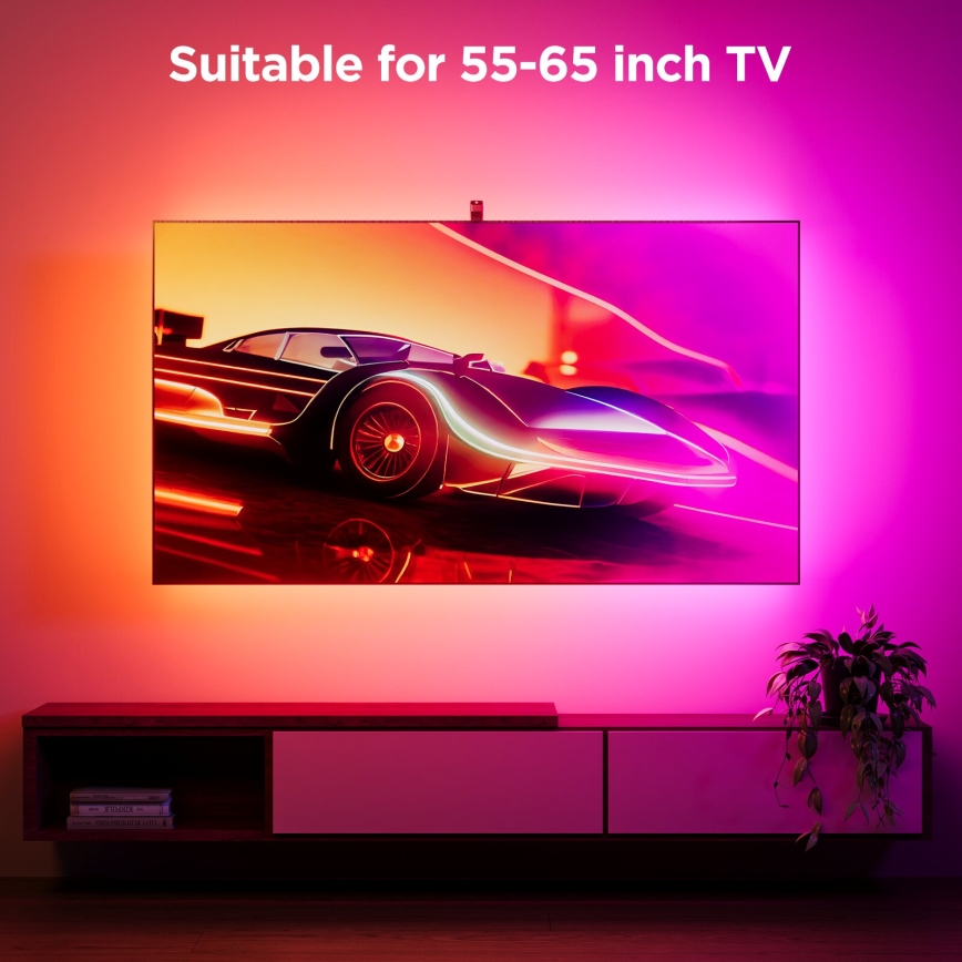 Govee - Backlight 3S Netflix TV 55-65 SMART LED achtergrondverlichting RGBICW Wi-Fi + afstandsbediening